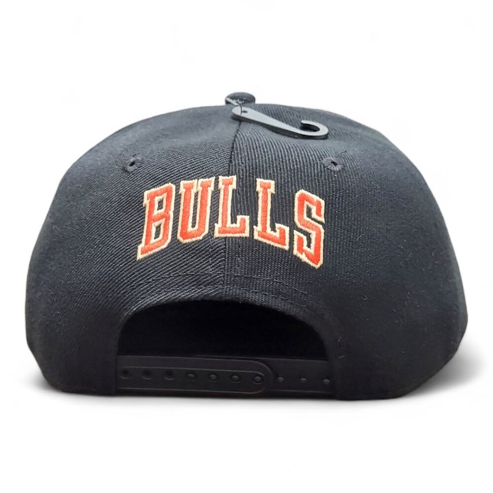 Chicago Bulls Ultra Game NBA Black/Red Snapback Hat Bulls Logo - Picture 6 of 7